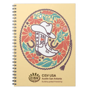 CISV Austin Cowboy Hat and Boots Notebook