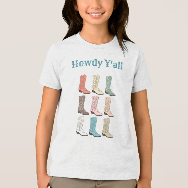 CISV Austin Howdy Kid's (Boys/Girls)  Tri-Blend Shirt (Front)