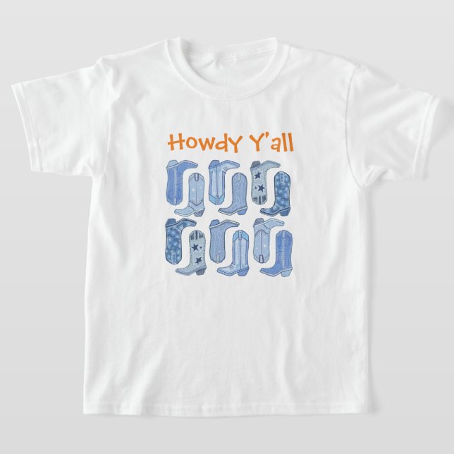 CISV Austin Howdy Y'all Boy's T-Shirt (Laydown)