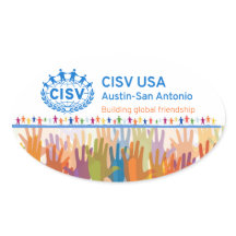 CISV Austin Logo Bumper/Computer (Set of 4)