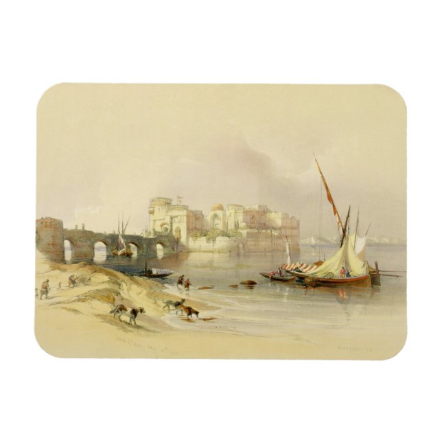 Citadel of Sidon, April 28th 1839, plate 76 from V Magnet (Horizontal)