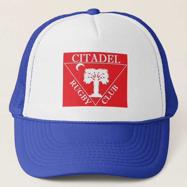 Citadel Rugby Blue Trucker Hat (Front)