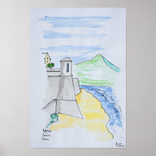 Citadelle d'Ajaccio, Ajaccio Corsica, France Poster