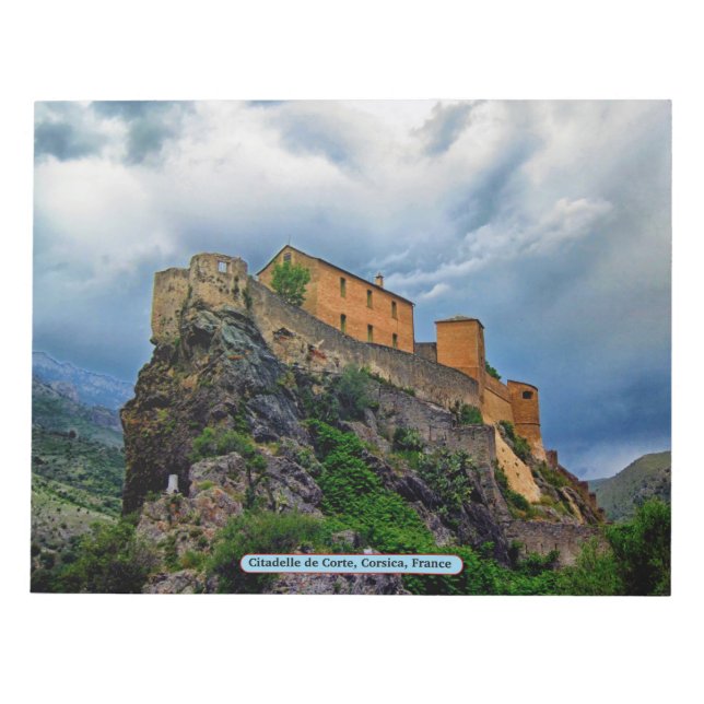 Citadelle de Corte, Corsica, France Notepad (Front)