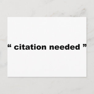 "citation needed" postcard