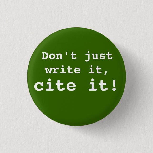cite it! Button (Front)