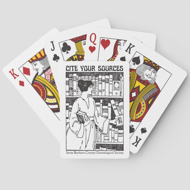 Cite Your Sources Playing Cards (Back)