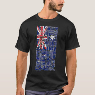 Cities of Australia Flag Australian Roots Australi T-Shirt