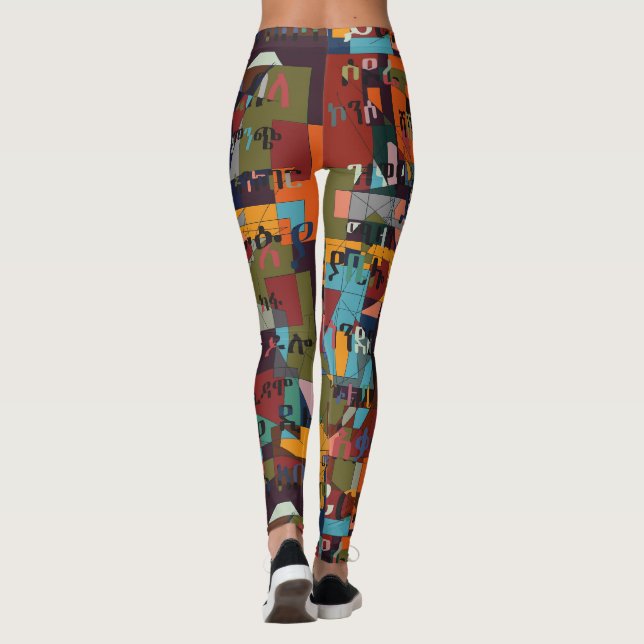 Cities of Ethiopia Leggings (Back)