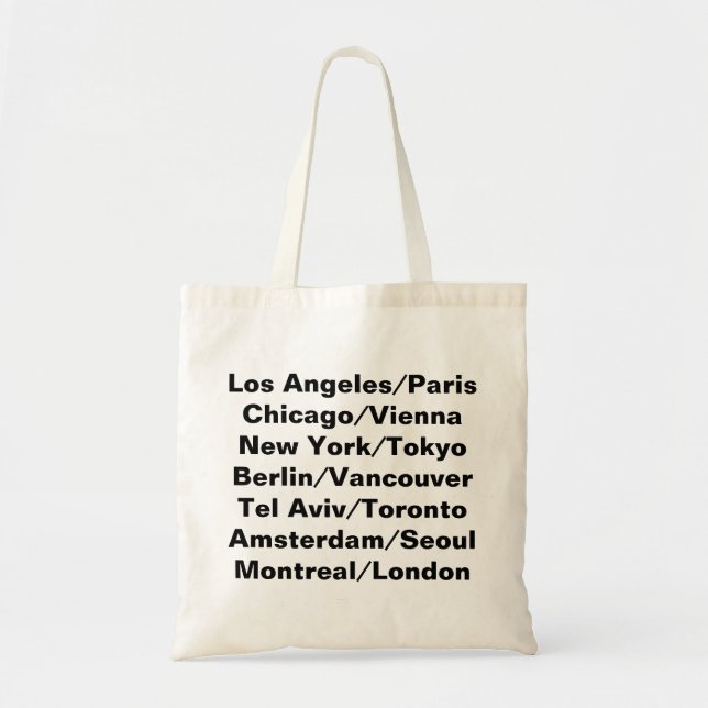 Cities Tote Bag (Front)