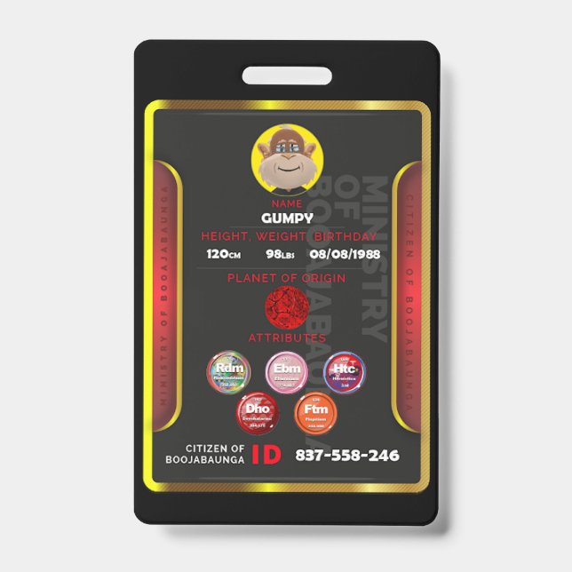 Citizen badge  ID badge (Front)