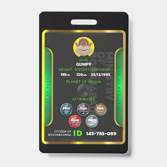 Citizen badge  ID badge (Front)