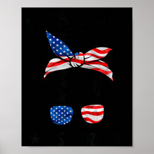 Citizen Est 2026 New Citizenship American USA Girl Poster