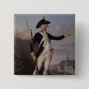 Citizen Nau-Deville in National Guard Uniform 15 Cm Square Badge