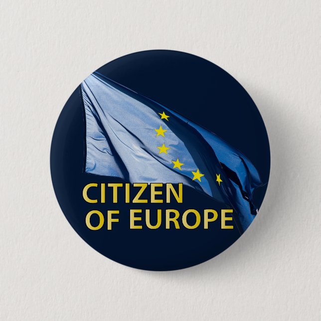 Citizen of Europe 6 Cm Round Badge (Front)