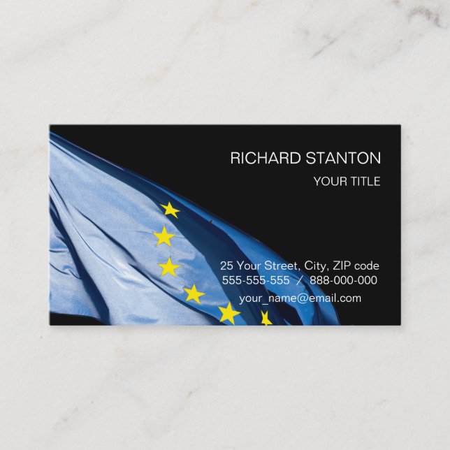 Citizen of Europe Business Card (Front)