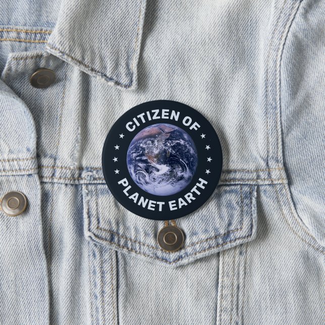 Citizen of Planet Earth 7.5 Cm Round Badge (In Situ)