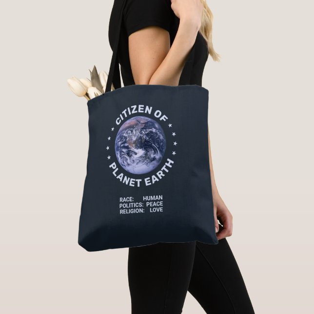 Citizen of Planet Earth Tote Bag (Close Up)