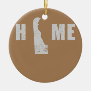 Citizen Proud America State Flag US Home Delaware Ceramic Tree Decoration