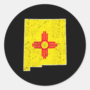 Citizen Proud America State Us Distressed Map New Classic Round Sticker