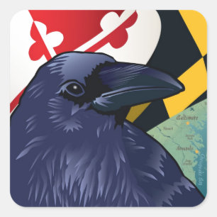 Citizen Raven, Maryland's Nevermore Square Sticker