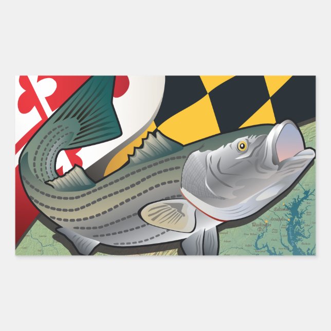 Citizen Rockfish of Maryland Rectangular Sticker (Front)