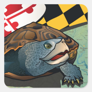 Citizen Terrapin, Maryland's Turtle Square Sticker