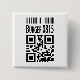 citizens 0815 15 cm square badge