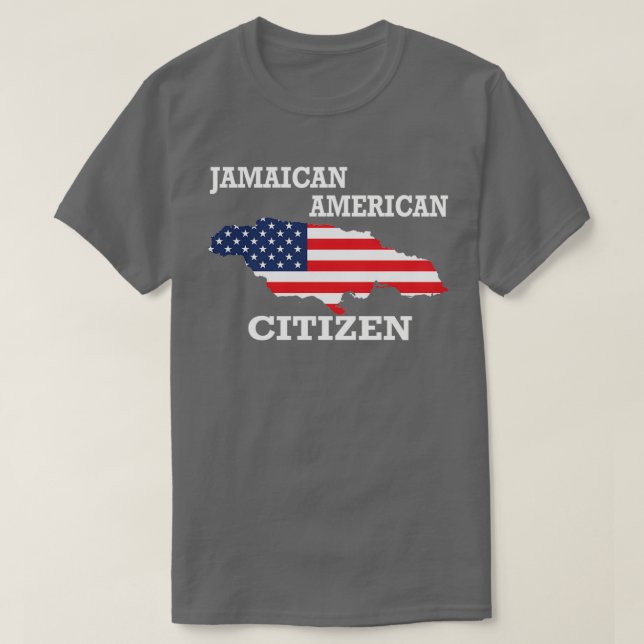 Citizenship gift US Jamaica flag Naturalization ci T-Shirt (Design Front)