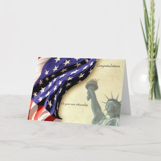 Citizenship Naturalisation Congratulations Card (Front)