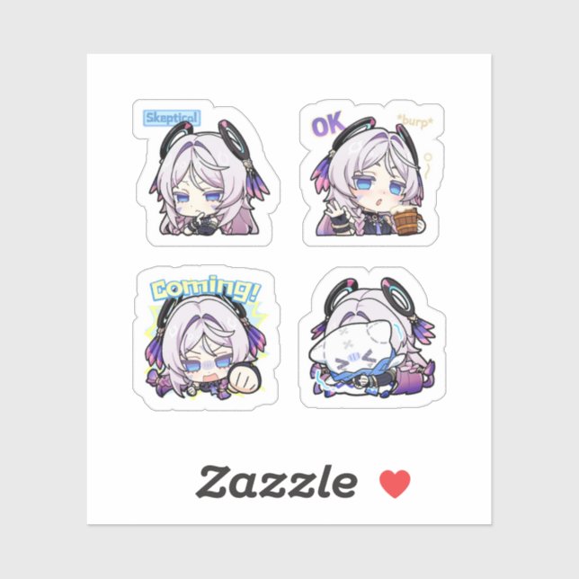 Citlali Genshin Impact 4 Pack Sticker Sheet (Sheet)