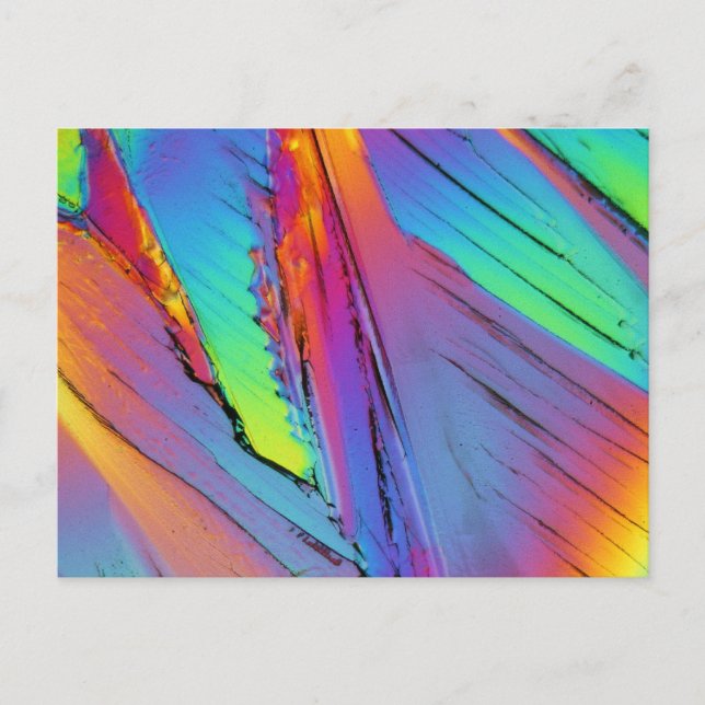 Citric acid under the microscope postcard (Front)