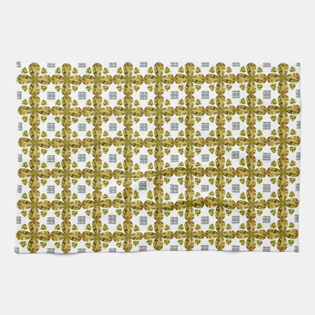 Citrine Clover Tea Towel (Horizontal)