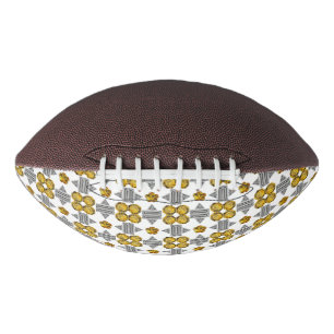 Citrine Diamond Gemstone Art, Yellow Football