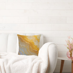 Citrine Energy Throw Pillow–Cosy Mother’s Day Gift Cushion