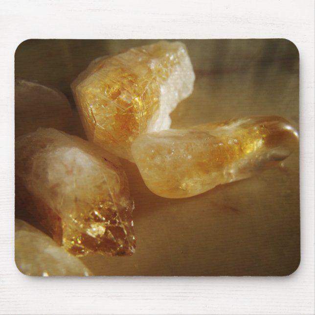 Citrine Gemstone Photo Mouse Pad (Front)
