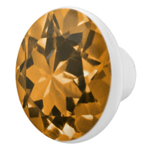 Citrine Illusion Ceramic Knob