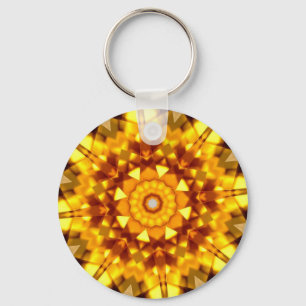 Citrine Kaleidoscope Key Ring