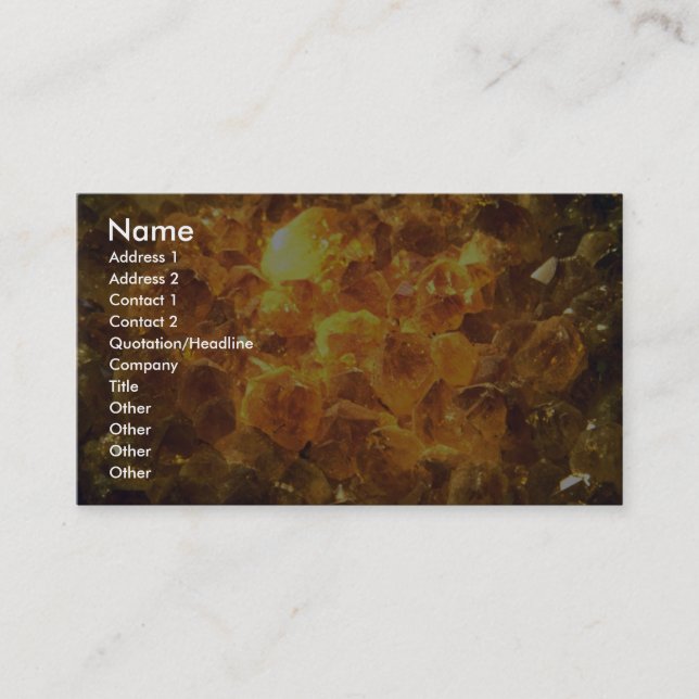 Citrine mass business card (Front)