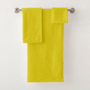 Citrine Solid Colour Bath Towel Set