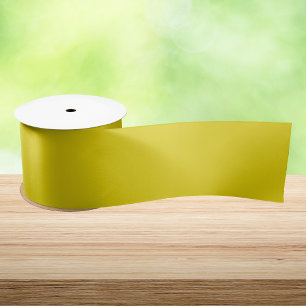 Citrine Solid Colour Satin Ribbon
