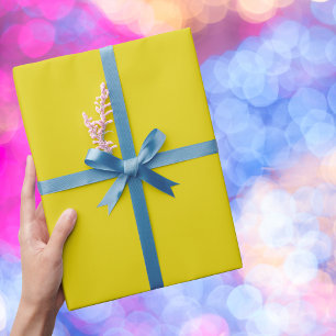 Citrine Solid Colour Wrapping Paper