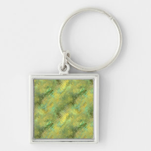 Citrine Yellow Glassy Texture Key Ring