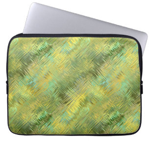 Citrine Yellow Glassy Texture Laptop Sleeve