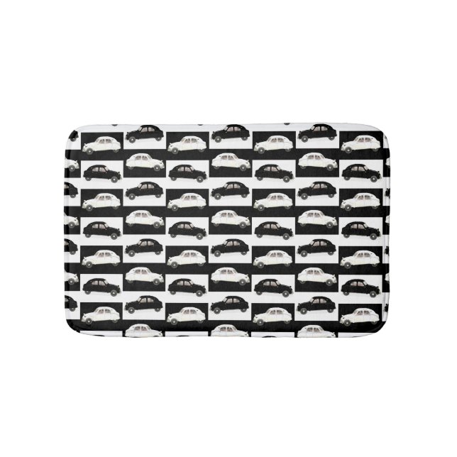 Citroen 2 CV Tiled Pattern Bath Mat (Front)