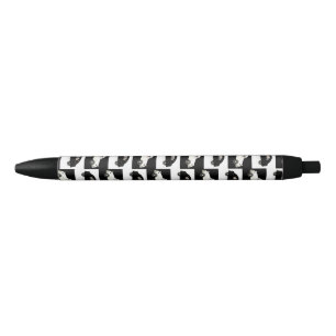 Citroen 2 CV Tiled Pattern Black Ink Pen