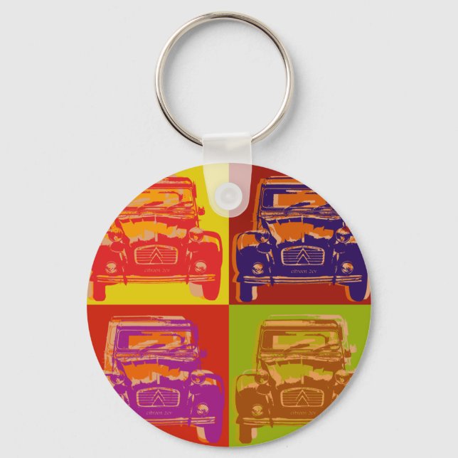 Citroen 2CV 1 Key Ring (Front)