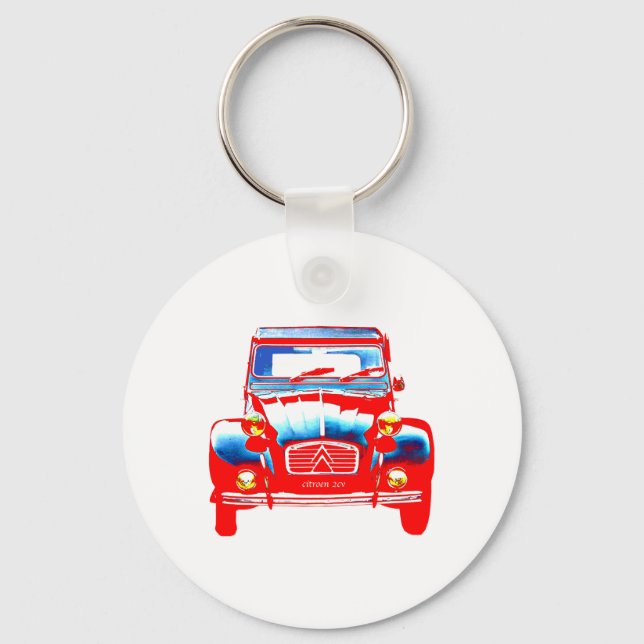 Citroen 2CV 2 Key Ring (Front)