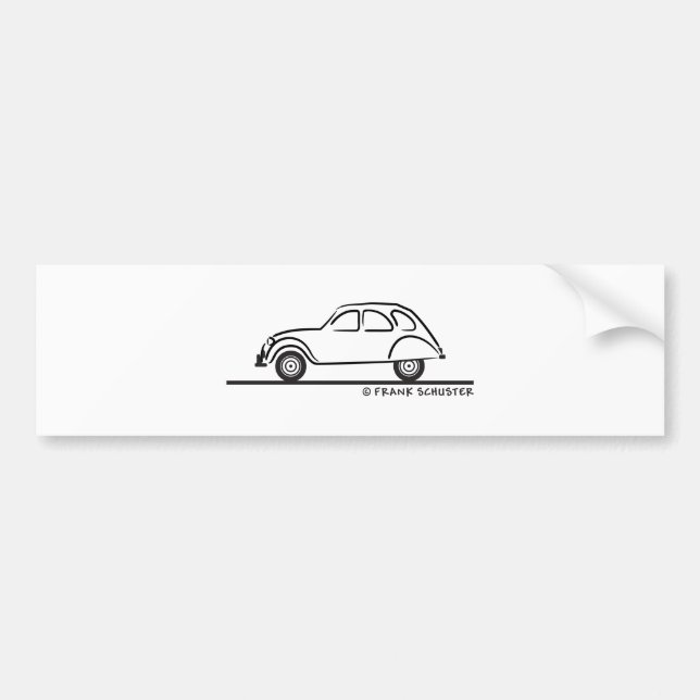 Citroen 2CV Bumper Sticker (Front)