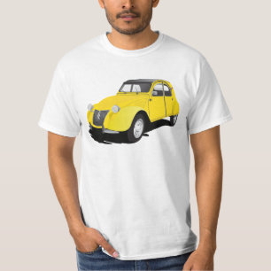 Citroën 2CV (deux chevaux) yellow T-Shirt
